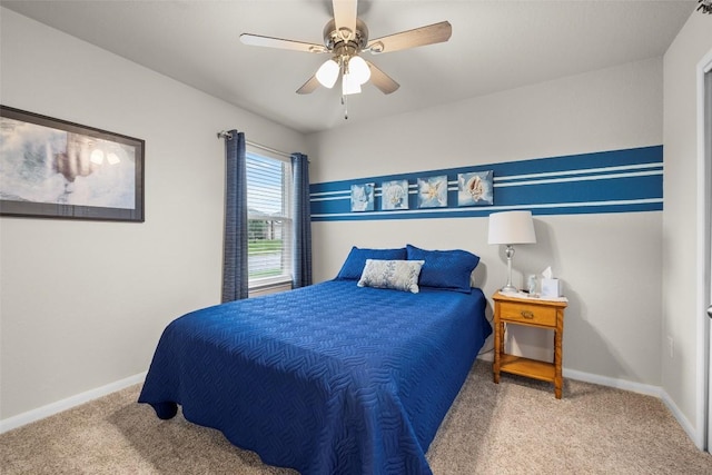 118 Craft St, Hutto, TX 78634 - carpeted bedroom with baseboards and ceiling fan