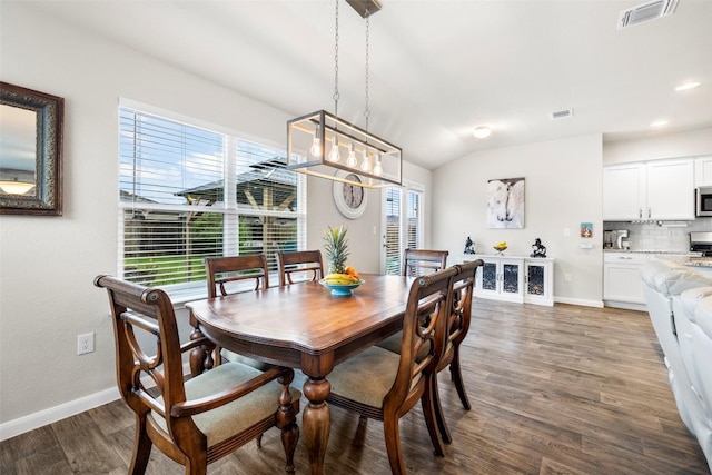 118 Craft St, Hutto, TX 78634 - dining space featuring wood finished floors and recessed lighting