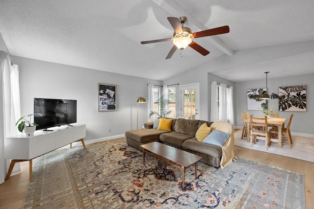 8406 Copano Dr, Austin, TX 78749 - living room featuring ceiling fan and wood finished floors
