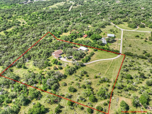 830 Palomino Ln, San Marcos, TX 78666 - view of rural area with property parcel outlined