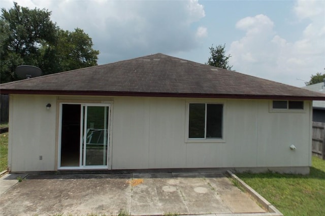15110 Chamberlain Ct, Austin, TX 78724 - back of house with a shingled roof and a patio area
