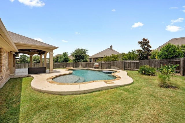 136 Firefall Ln, Austin, TX 78737 - view of swimming pool featuring a fenced backyard