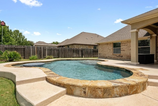 136 Firefall Ln, Austin, TX 78737 - view of pool featuring a fenced backyard and a patio area