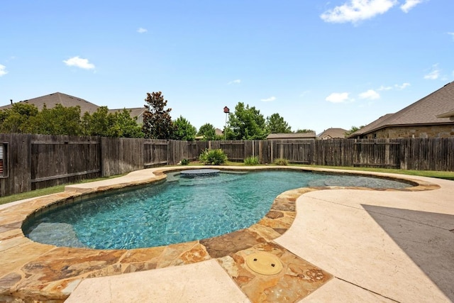 136 Firefall Ln, Austin, TX 78737 - view of pool with a patio area and a fenced backyard