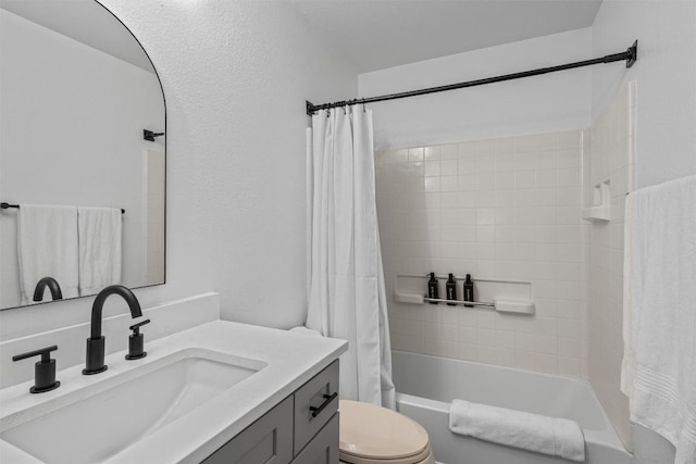 1509 Strickland Dr, Austin, TX 78748 - full bathroom with vanity and shower / bath combo with shower curtain