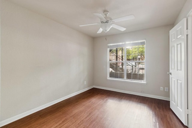 7685 Northcross Dr Unit 901, Austin, TX 78757 - unfurnished bedroom featuring wood finished floors and ceiling fan