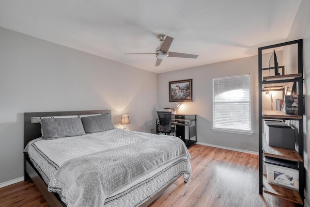 1511 Rhapsody Ridge Dr, Cedar Park, TX 78613 - bedroom with wood finished floors and a ceiling fan