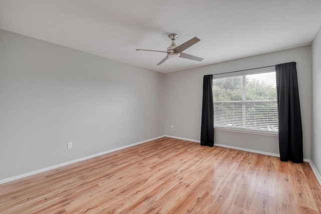 1511 Rhapsody Ridge Dr, Cedar Park, TX 78613 - spare room featuring light wood-style flooring and a ceiling fan