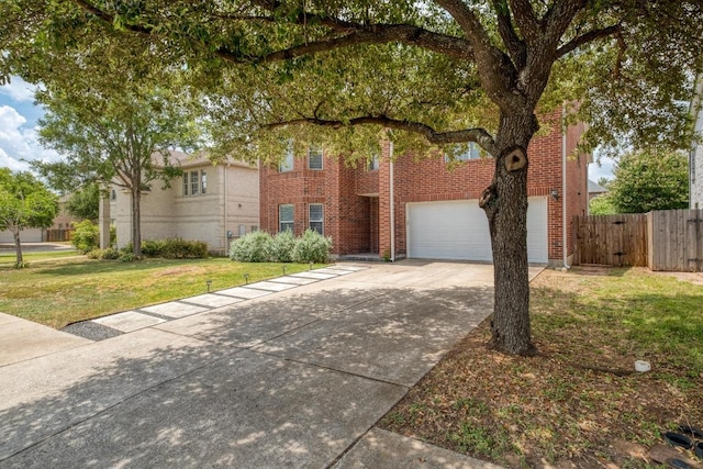 1511 Rhapsody Ridge Dr, Cedar Park, TX 78613 - view of front of home with concrete driveway, brick siding, and an attached garage