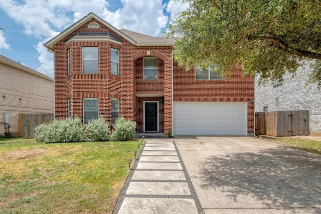 1511 Rhapsody Ridge Dr, Cedar Park, TX 78613 - view of front of house featuring brick siding, an attached garage, and concrete driveway