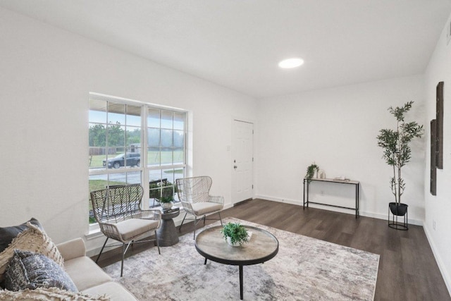 707 Mason St, Leander, TX 78641 - living area featuring wood finished floors and recessed lighting