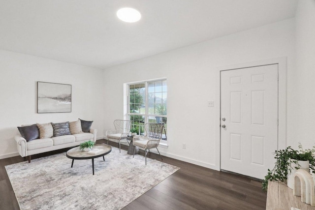 707 Mason St, Leander, TX 78641 - living room featuring dark wood-style floors