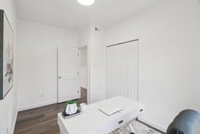 707 Mason St, Leander, TX 78641 - office with dark wood-style flooring and baseboards