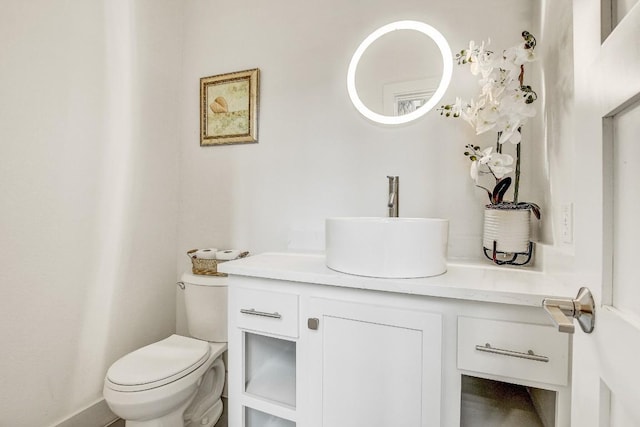 11300 Lake Dr, Austin, TX 78748 - half bath with toilet and vanity
