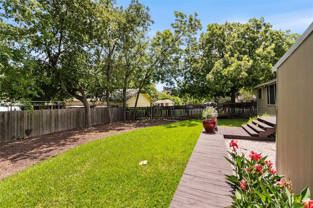 603 E Liberty Ave, Round Rock, TX 78664 - fenced backyard with a deck