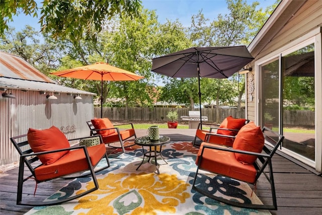 603 E Liberty Ave, Round Rock, TX 78664 - deck featuring a fenced backyard