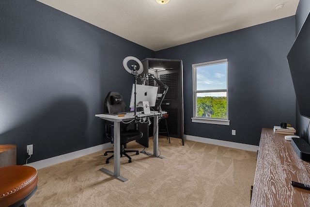 4612 Destination Way, Jonestown, TX 78645 - carpeted home office featuring baseboards