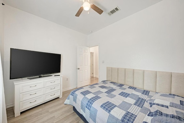 114 Crepe Myrtle Pkwy, Elgin, TX 78621 - bedroom featuring light wood-style floors and ceiling fan