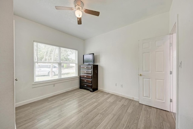 114 Crepe Myrtle Pkwy, Elgin, TX 78621 - unfurnished bedroom featuring light wood-type flooring and a ceiling fan