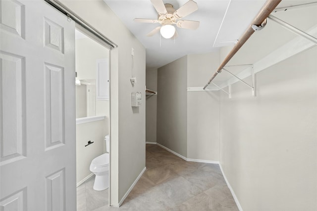 1612 Cora Marie Dr, Pflugerville, TX 78660 - spacious closet with ceiling fan