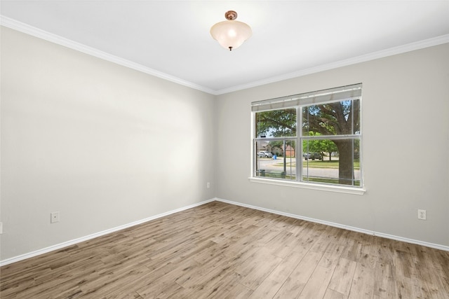 1612 Cora Marie Dr, Pflugerville, TX 78660 - spare room with wood finished floors and crown molding