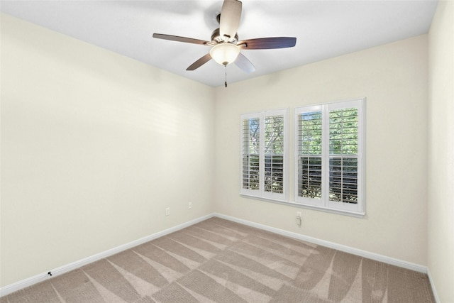 1403 Roaring Frk, Leander, TX 78641 - spare room featuring a ceiling fan and light colored carpet