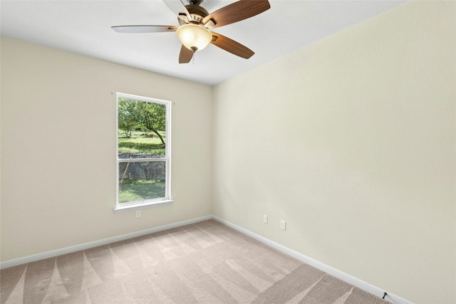 1403 Roaring Frk, Leander, TX 78641 - spare room with light carpet and ceiling fan