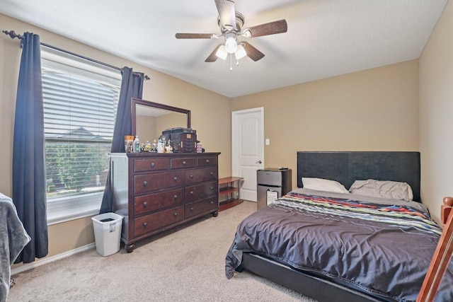 1124 Calla Lily Blvd, Leander, TX 78641 - bedroom featuring light colored carpet and ceiling fan