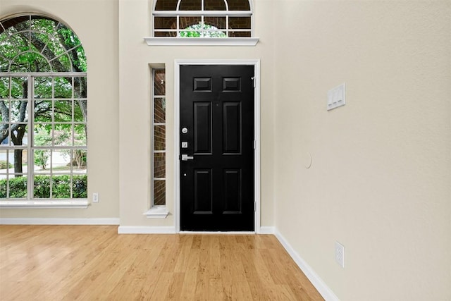 3528 Ruby Red Dr, Austin, TX 78728 - entrance foyer featuring wood finished floors and plenty of natural light