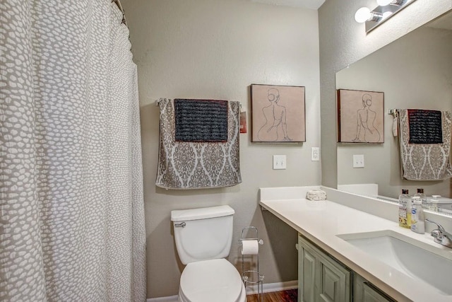 1624 Aquarena Springs Dr Unit B115, San Marcos, TX 78666 - bathroom featuring vanity and a shower with shower curtain