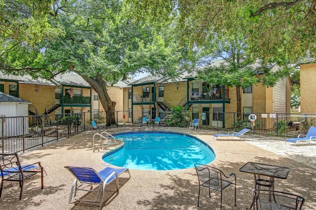 1624 Aquarena Springs Dr Unit B115, San Marcos, TX 78666 - community pool featuring stairway and a patio