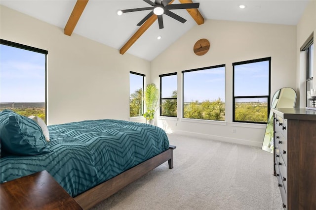 4100 Peak Look Out Dr, Austin, TX 78738 - bedroom with carpet floors, recessed lighting, and a ceiling fan
