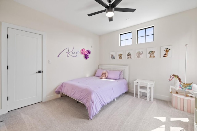 4100 Peak Look Out Dr, Austin, TX 78738 - bedroom with carpet flooring and a ceiling fan