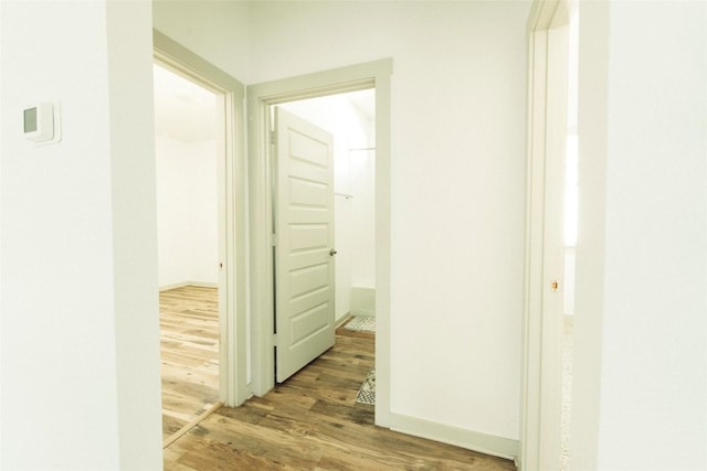 324 Millbrook Blvd, San Marcos, TX 78666 - hallway featuring wood finished floors
