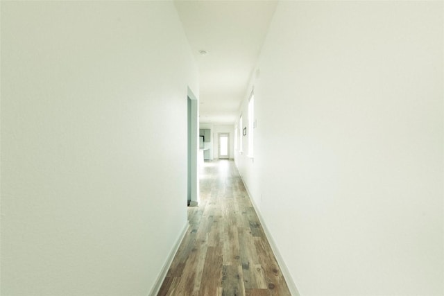324 Millbrook Blvd, San Marcos, TX 78666 - hall featuring wood finished floors and baseboards