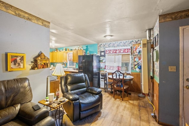 147 Sunset Hts, Bastrop, TX 78602 - living room with light wood-style floors