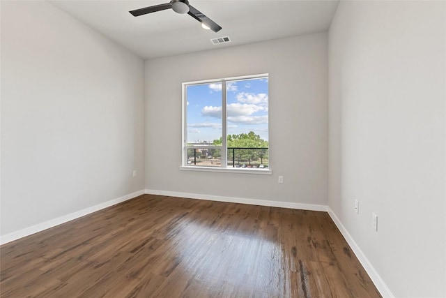 4510 Terry-O Ln Unit 415, Austin, TX 78745 - empty room featuring wood finished floors and ceiling fan