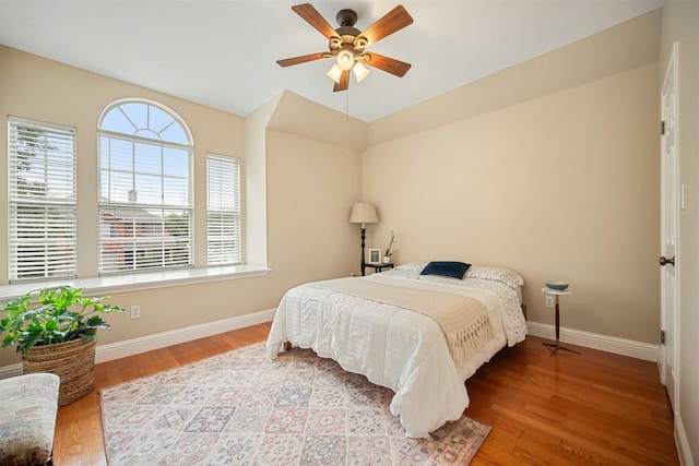 1215 Boerne Dr, Cedar Park, TX 78613 - bedroom with wood finished floors and ceiling fan