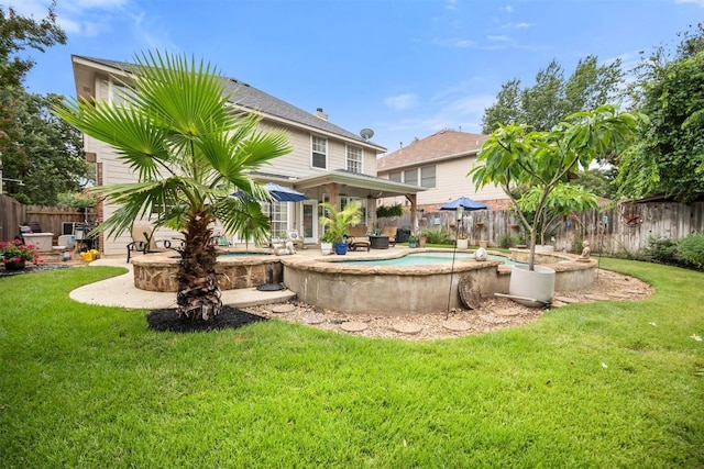 1215 Boerne Dr, Cedar Park, TX 78613 - back of house featuring a patio and a fenced backyard