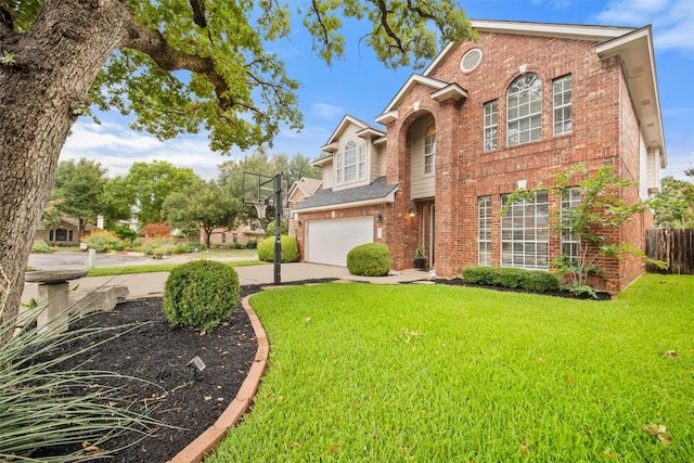 1215 Boerne Dr, Cedar Park, TX 78613 - traditional-style house with brick siding, a garage, and driveway
