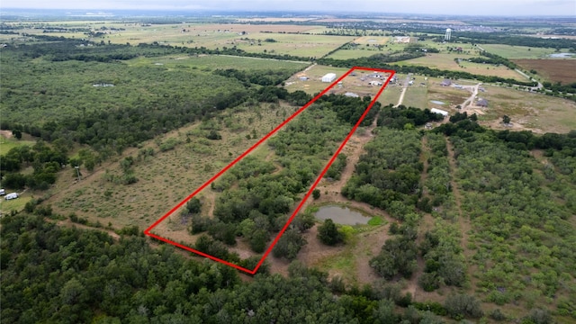 353 Littig Rd, Elgin, TX 78621 - overview of rural landscape featuring property parcel outlined