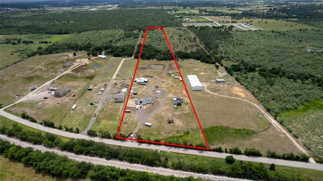 353 Littig Rd, Elgin, TX 78621 - aerial view of property and surrounding area with property parcel outlined