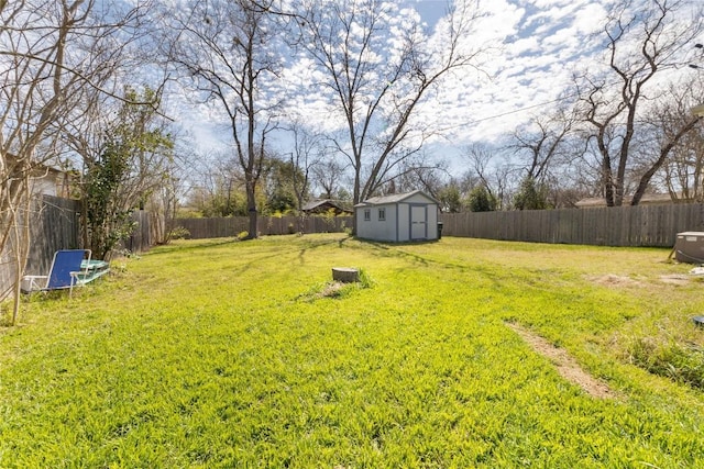 936 Cheatham St, San Marcos, TX 78666 - fenced backyard featuring a storage shed
