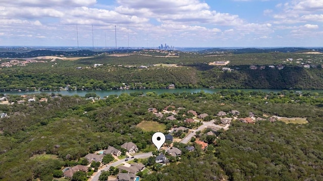 2600 Arion Cir, Austin, TX 78730 - view of property location with a forest and a large body of water
