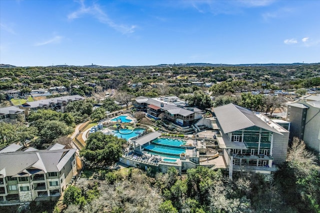 427 Marina Village Cv Unit 427, Austin, TX 78734 - aerial view of a pool area