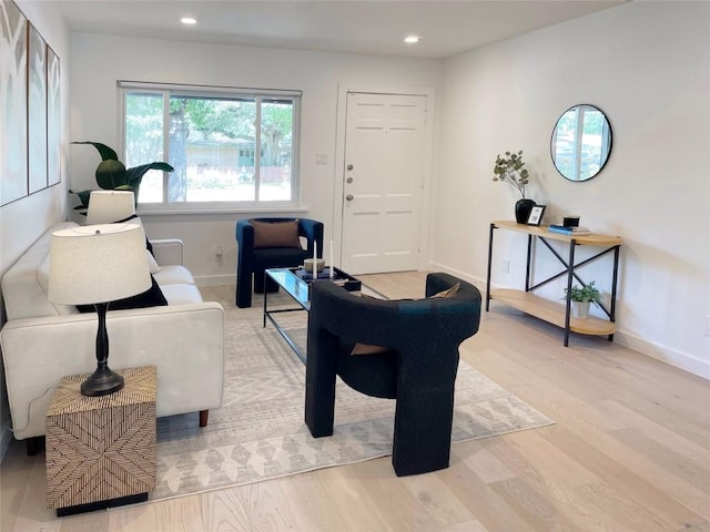 4508 Chiappero Trl, Austin, TX 78731 - living room featuring wood finished floors and recessed lighting