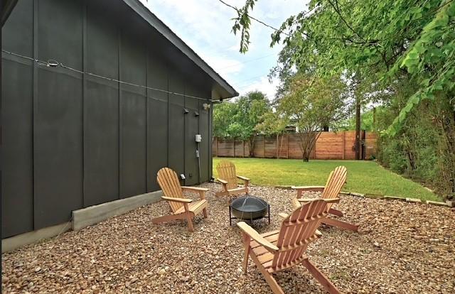 4508 Chiappero Trl, Austin, TX 78731 - view of yard with an outdoor fire pit