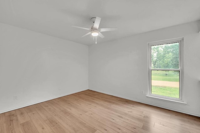 10616 Mellow Mdws Unit 17A, Austin, TX 78750 - unfurnished room with ceiling fan and light wood-type flooring
