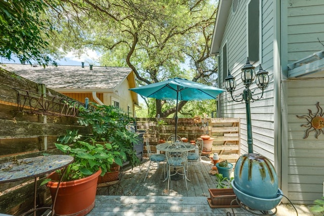 3508 Wendel Cv Unit H16, Austin, TX 78731 - deck featuring outdoor dining area