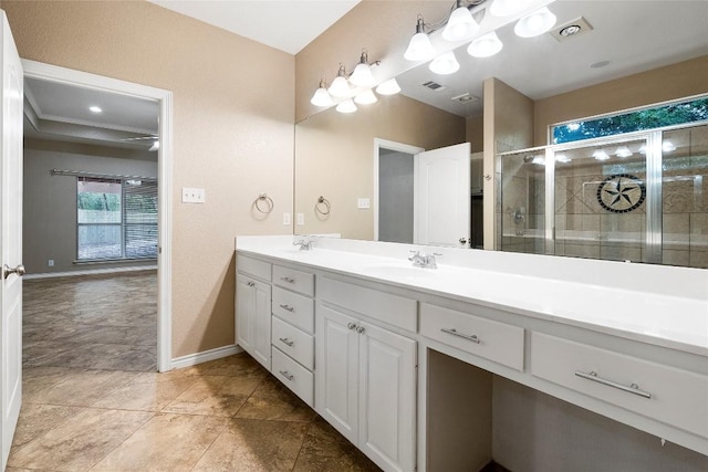 230 Cedar Hills Dr, Elgin, TX 78621 - full bath featuring double vanity and a shower stall